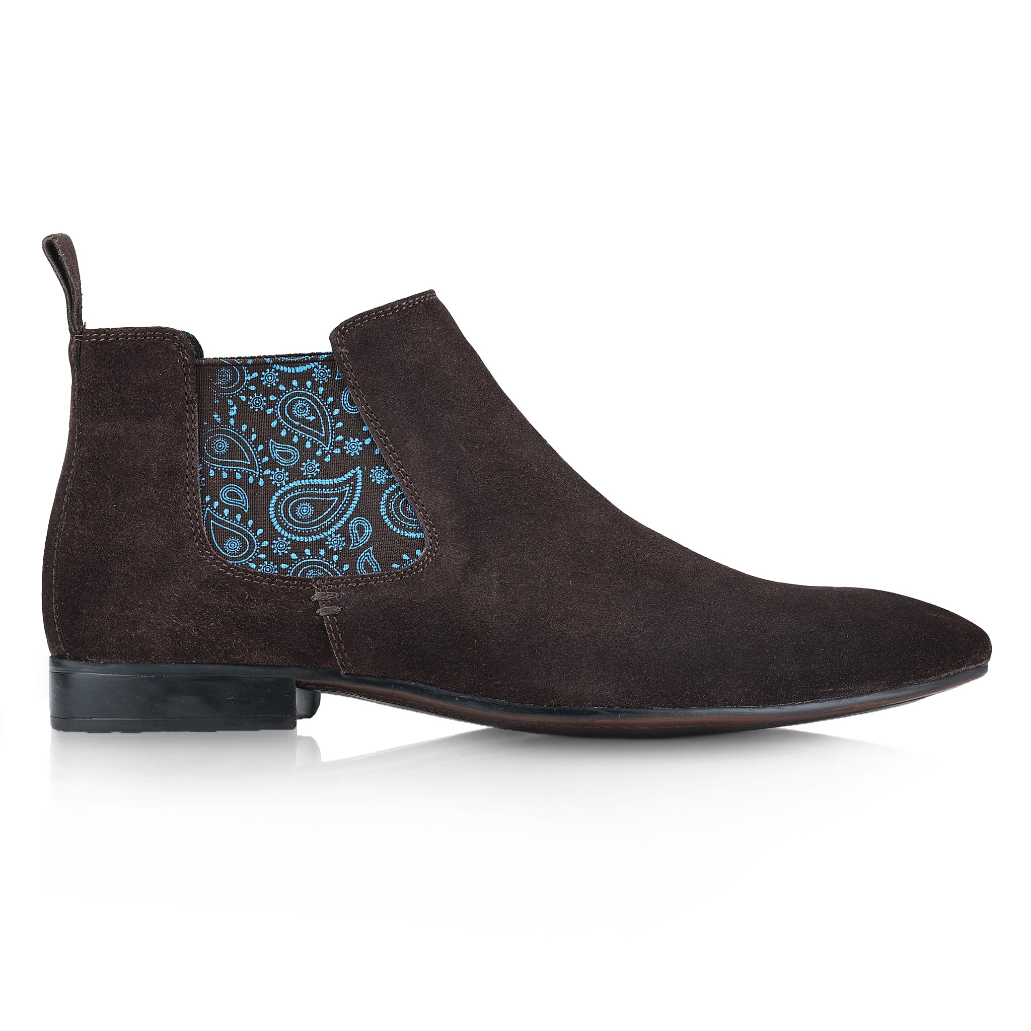 Carnaby Suede Leather Chelsea Boots - Brown