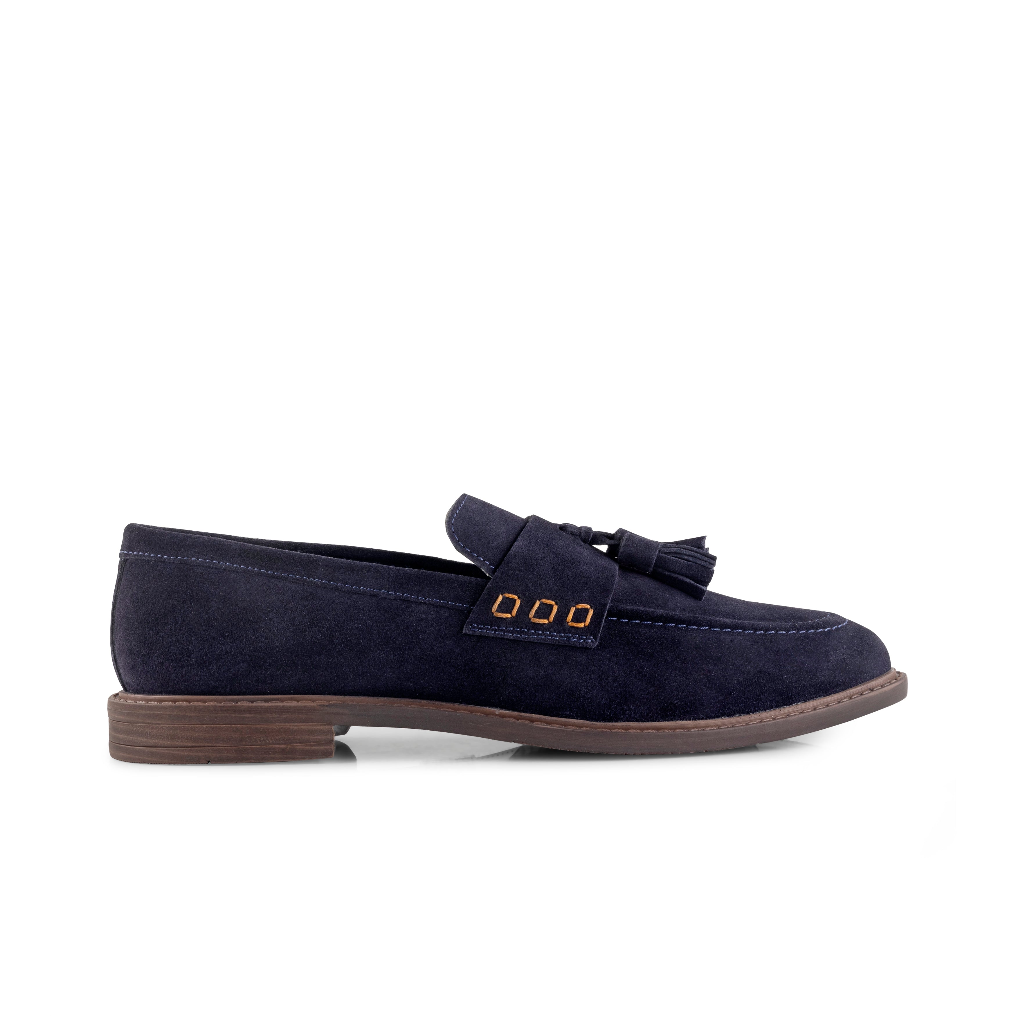 Charleston Navy Suede Tassel Loafer