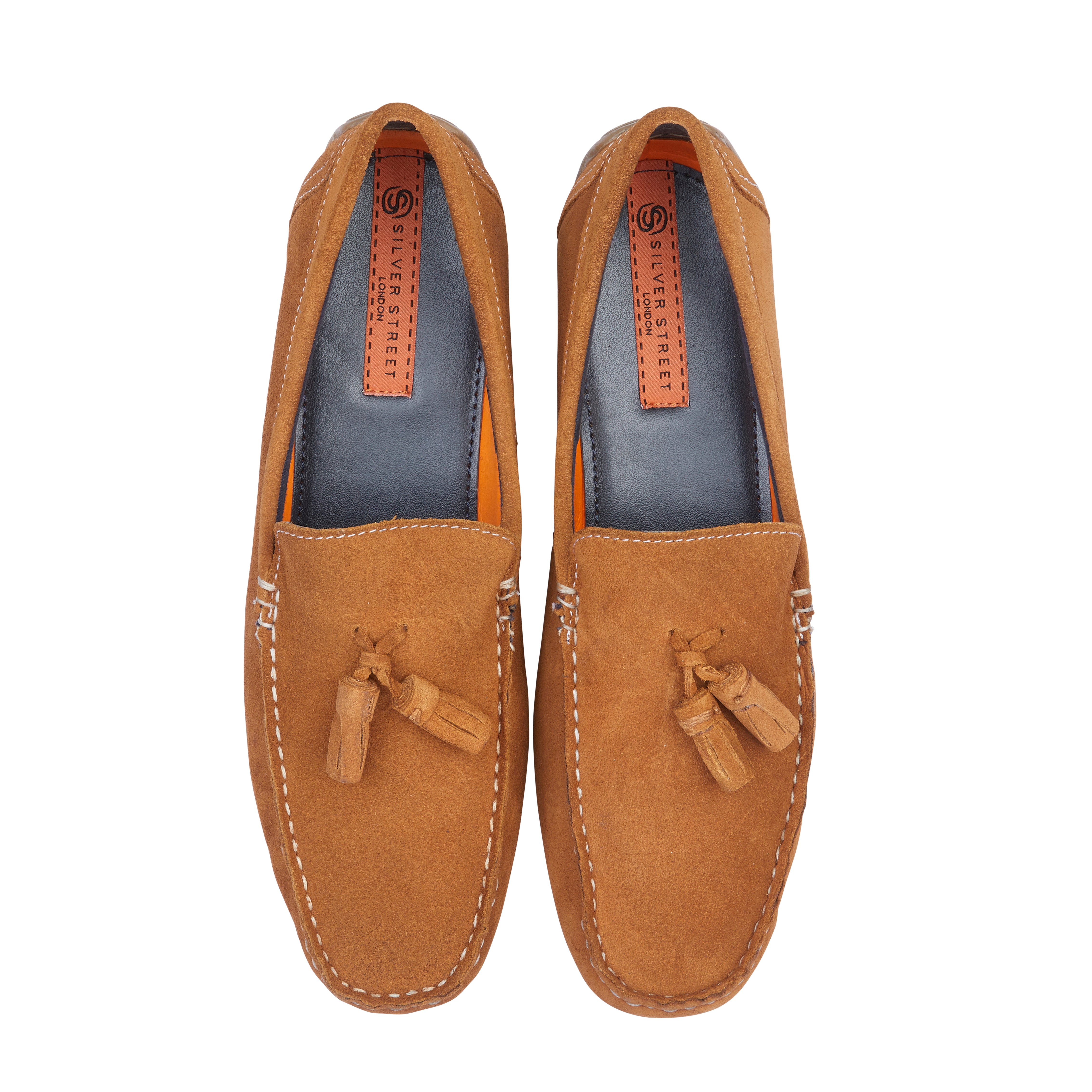 Monza Suede Leather Tassel Loafer - Tan