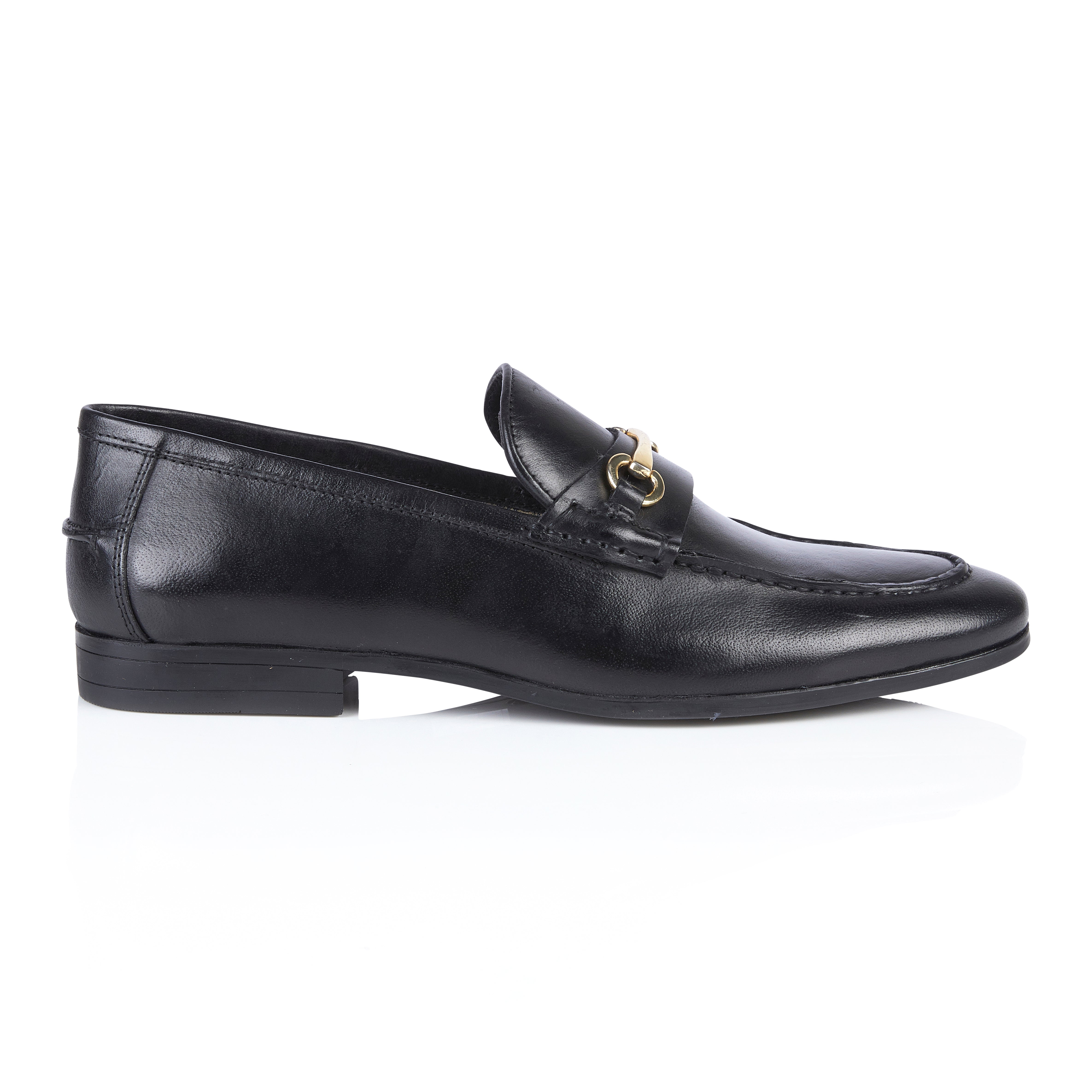 Richmond Smart Formal Leather Loafers - Black