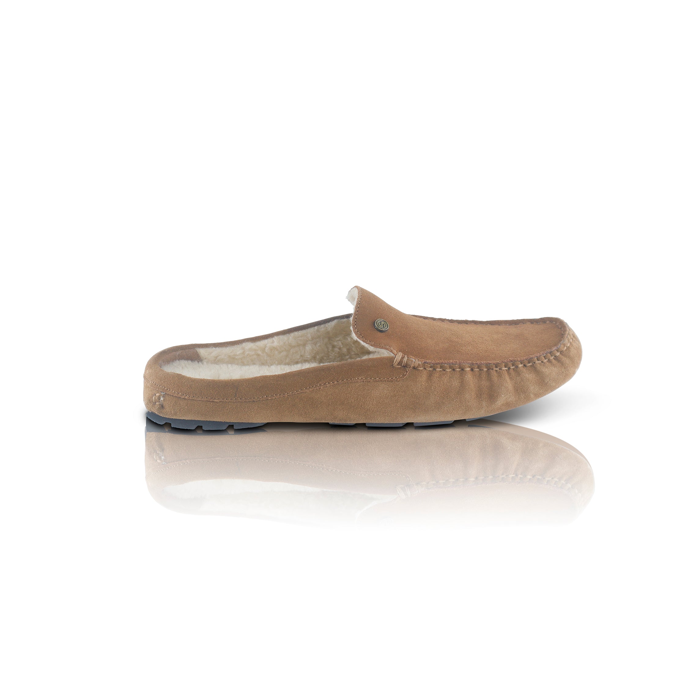 Walbrook Suede Leather Slipper - Tan