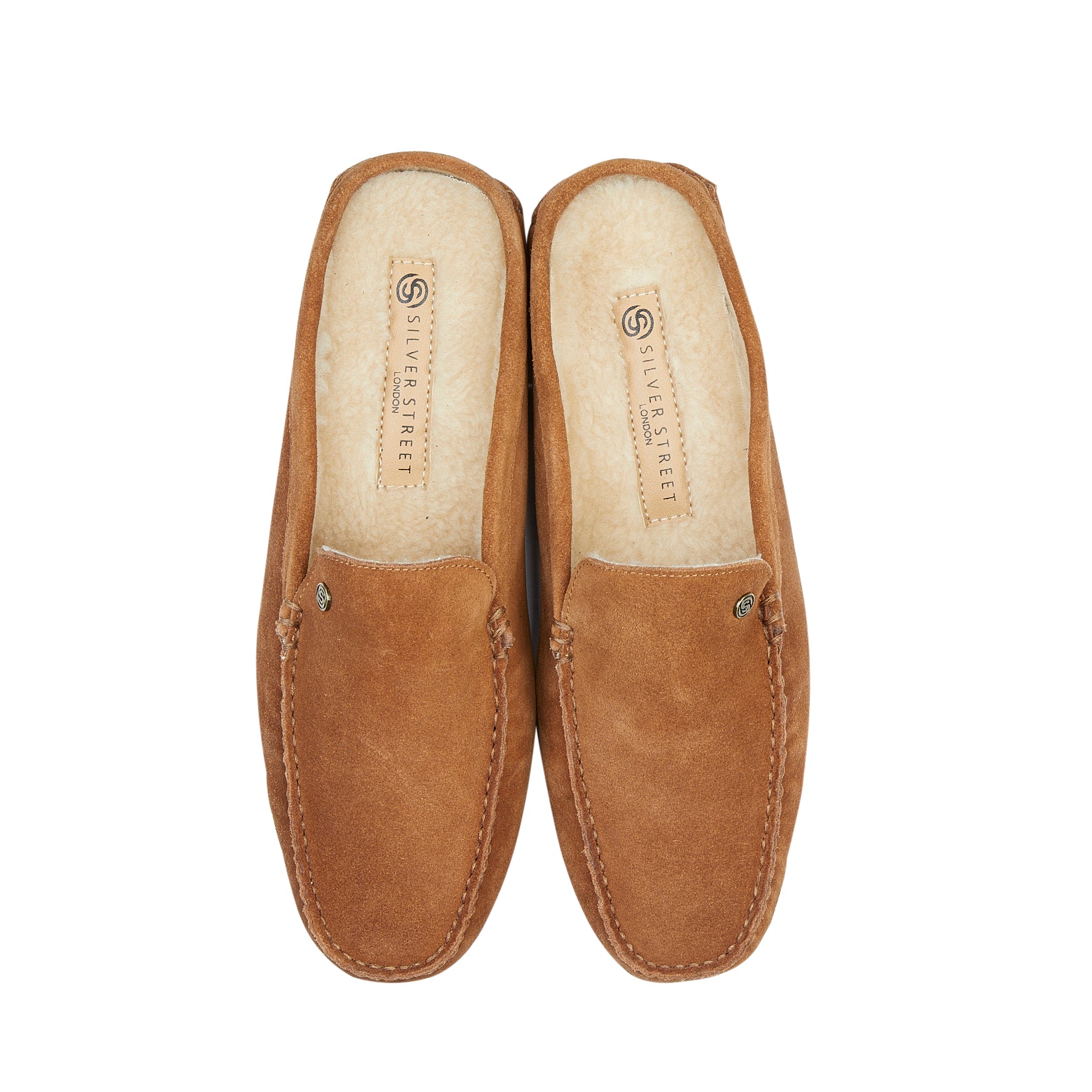 Walbrook Suede Leather Slipper - Tan