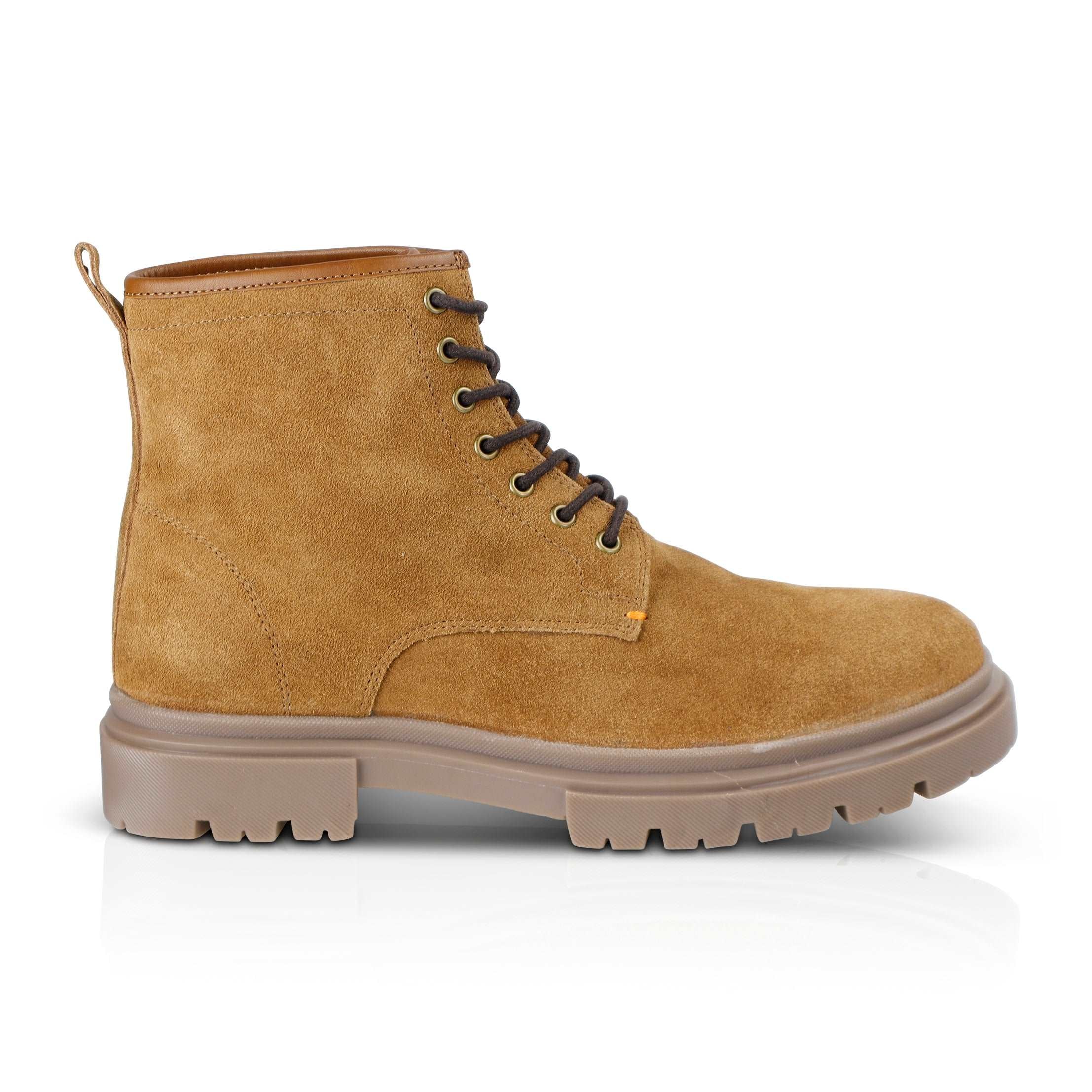 Greenwich Suede Leather Lace up Boot - Tan