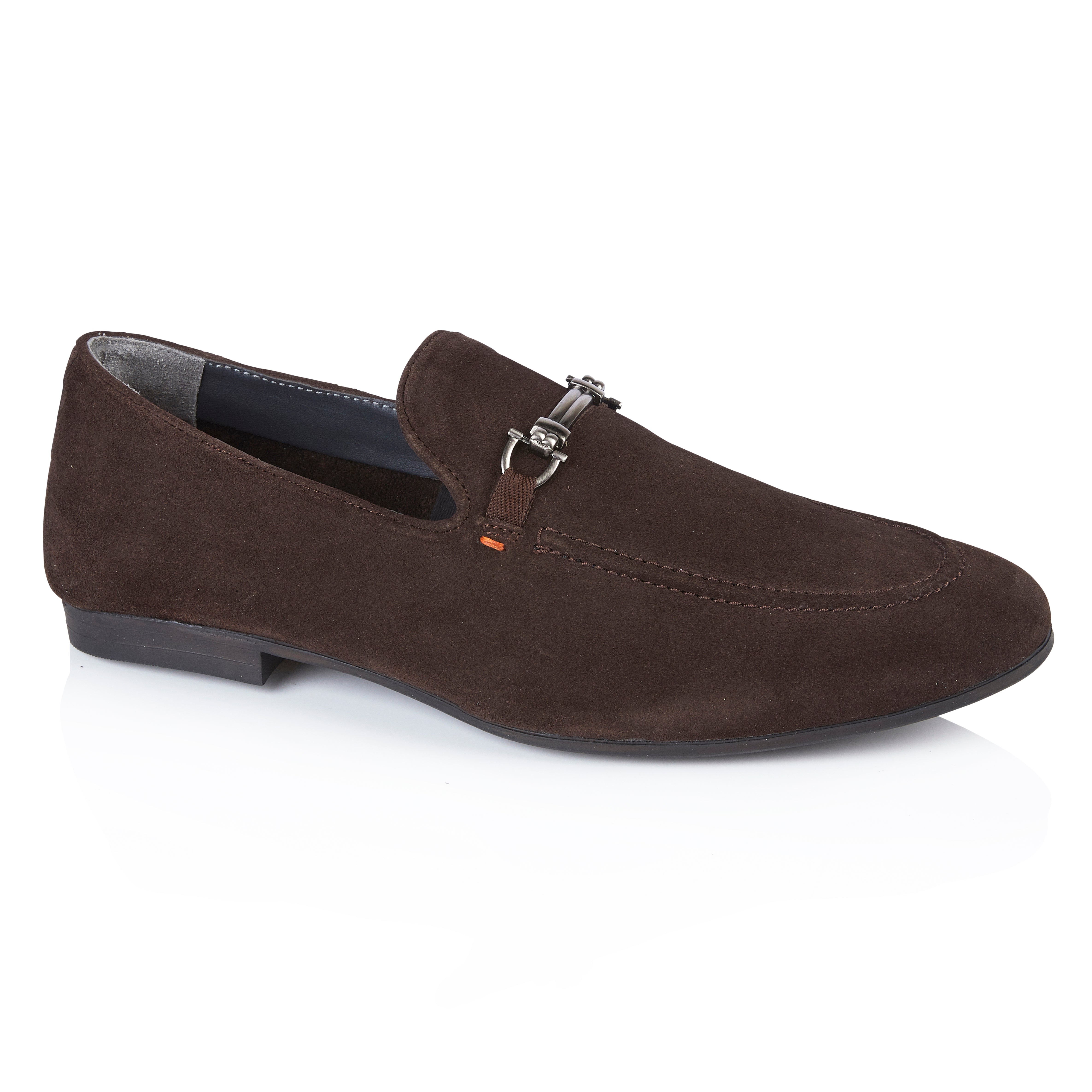 Tottenham Smart Formal Suede Leather Loafer - Brown