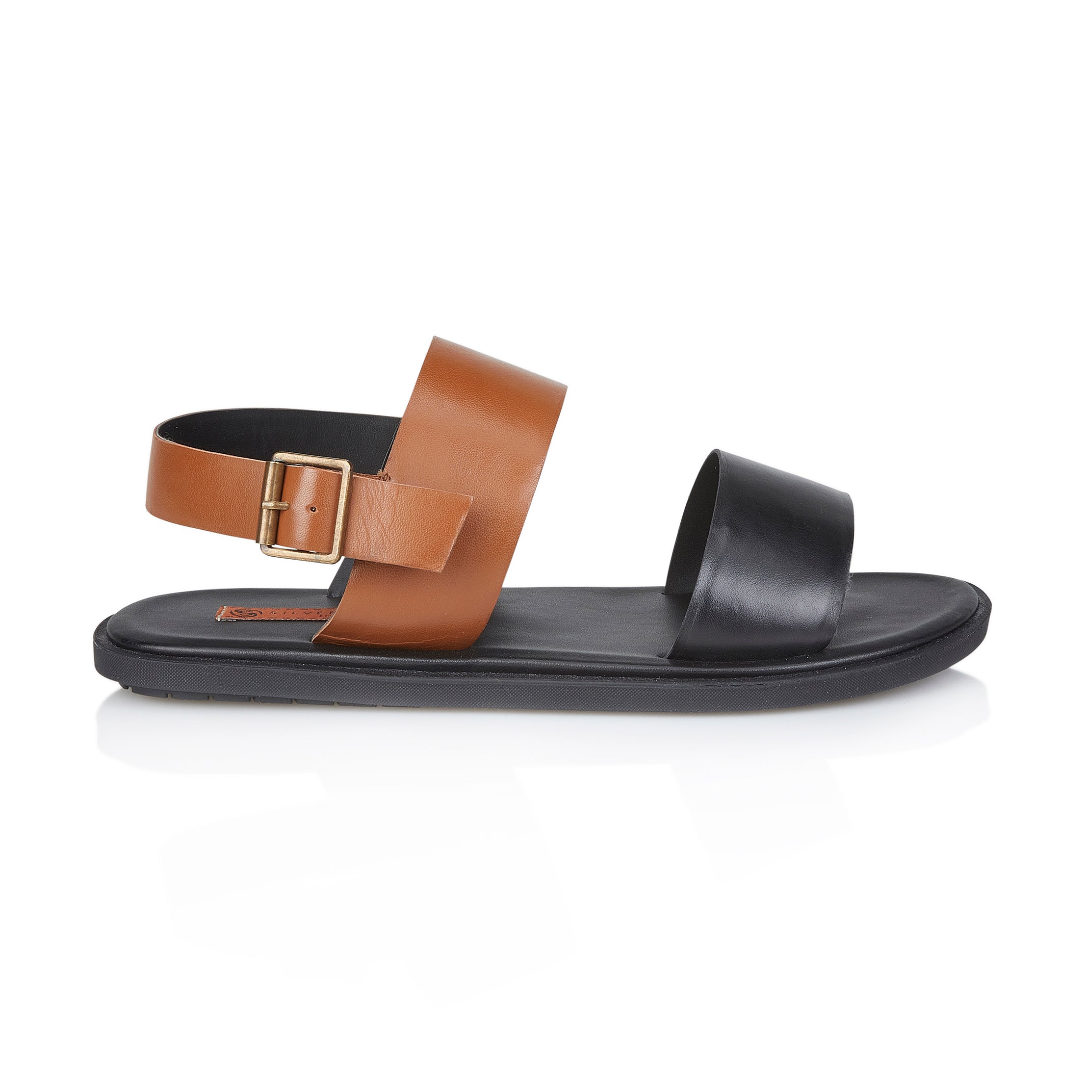 Mitcham Leather Sandal - Black