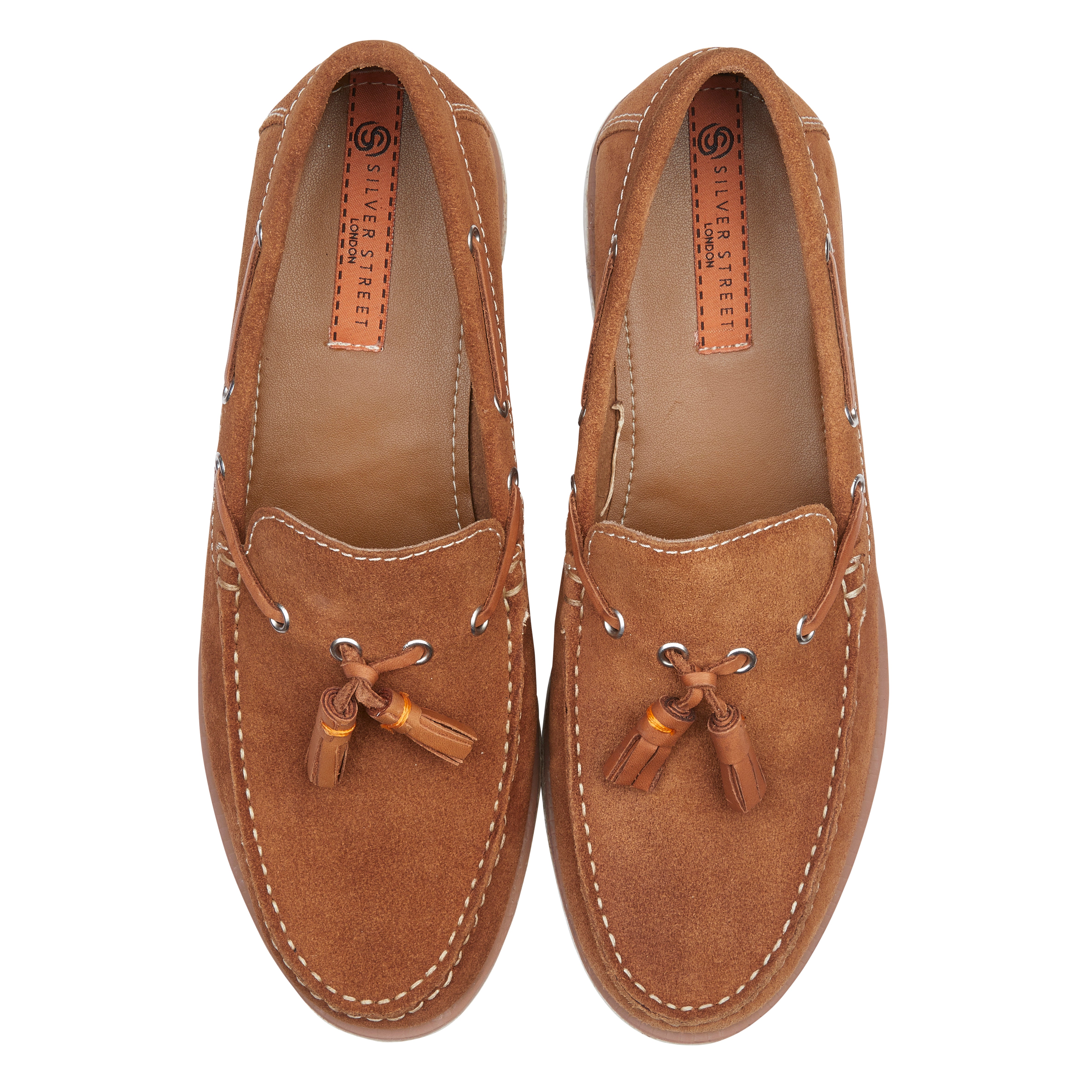 Milford Suede Leather Tassel Loafer - Tan