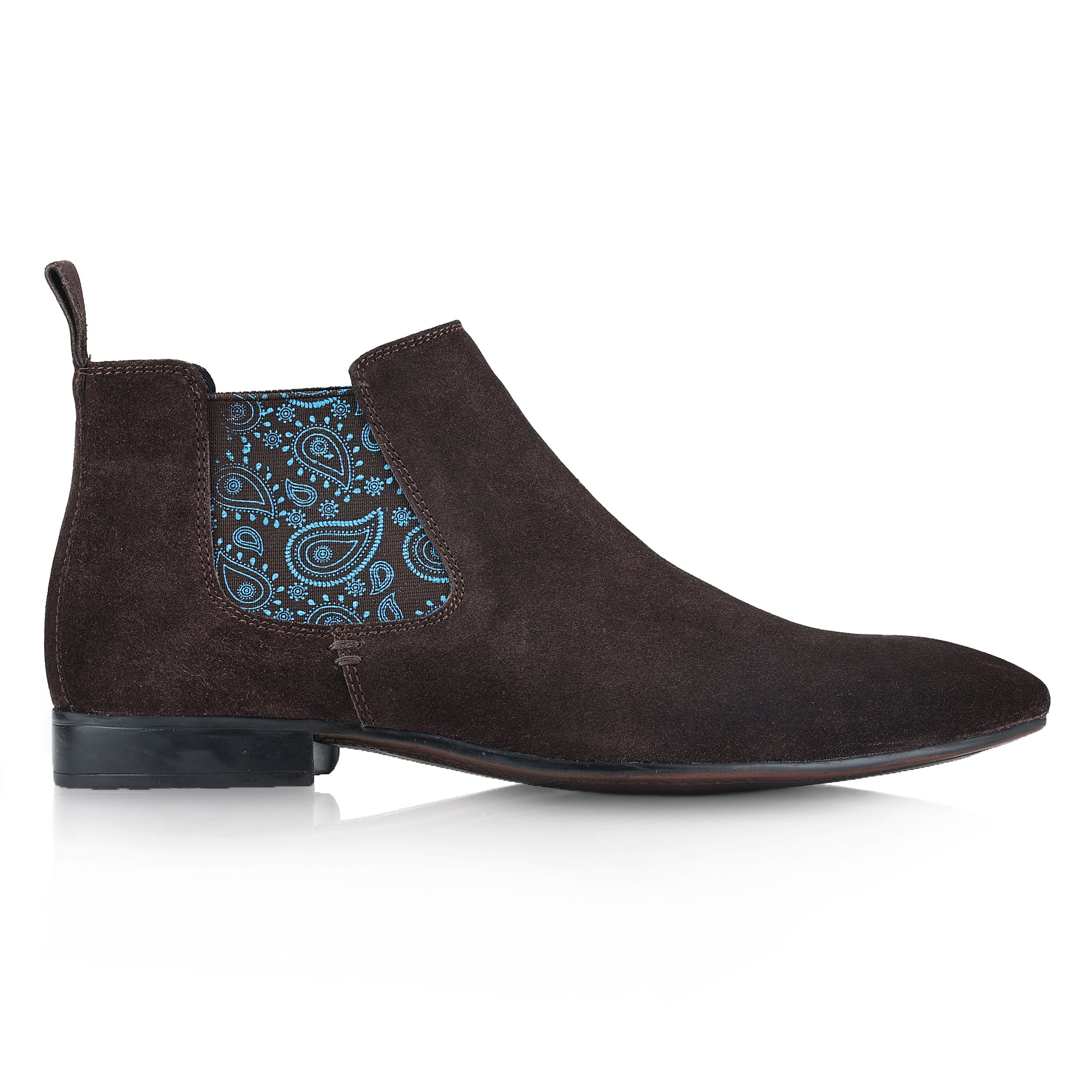 Carnaby Suede Leather Chelsea Boots - Brown