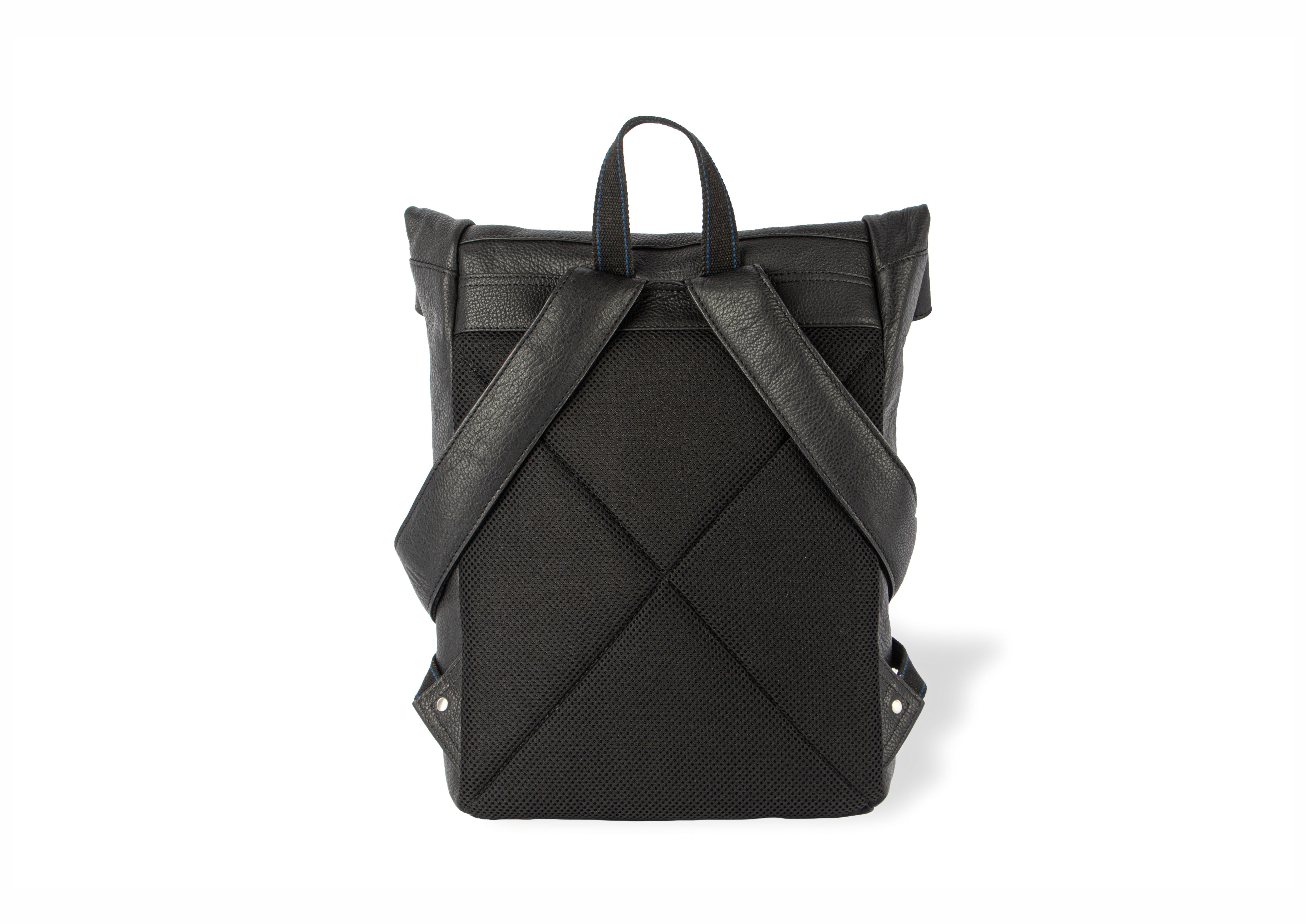 Claude Leather Backpack - Black