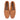 Danielle Suede Leather Driving Loafers- Tan
