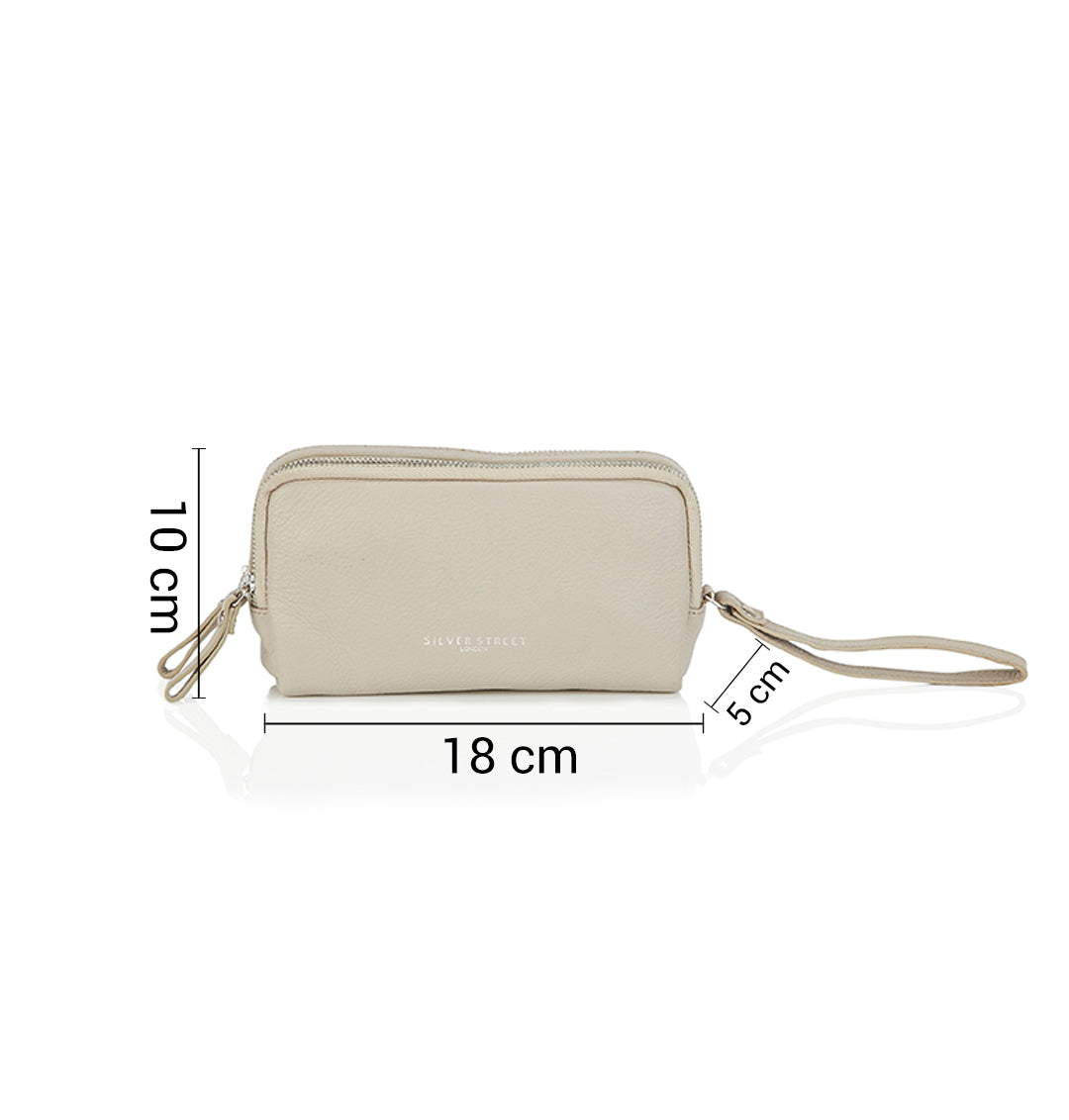 Daisy Leather Purse - Natural