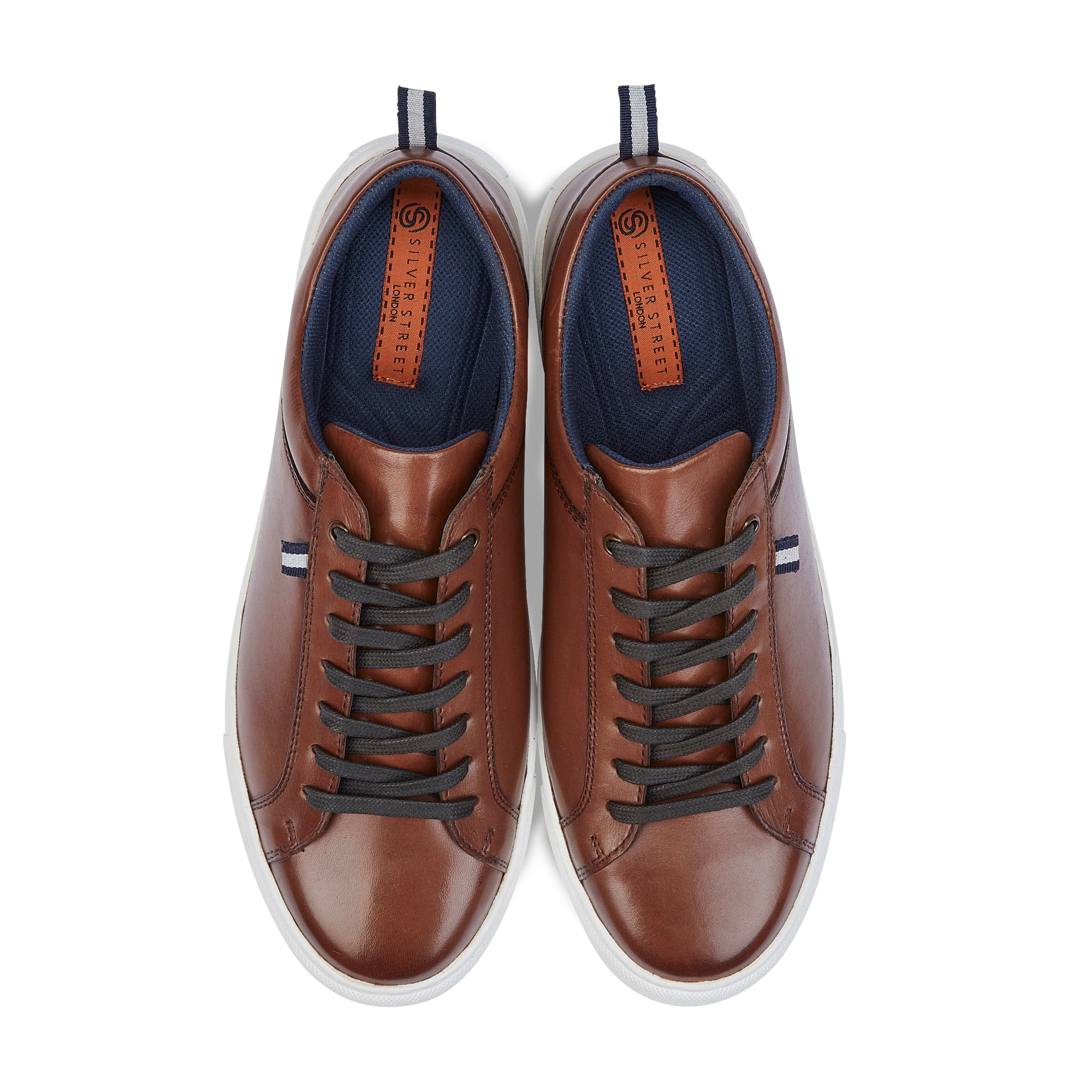 Holden Leather Cupsole Trainer - Brown