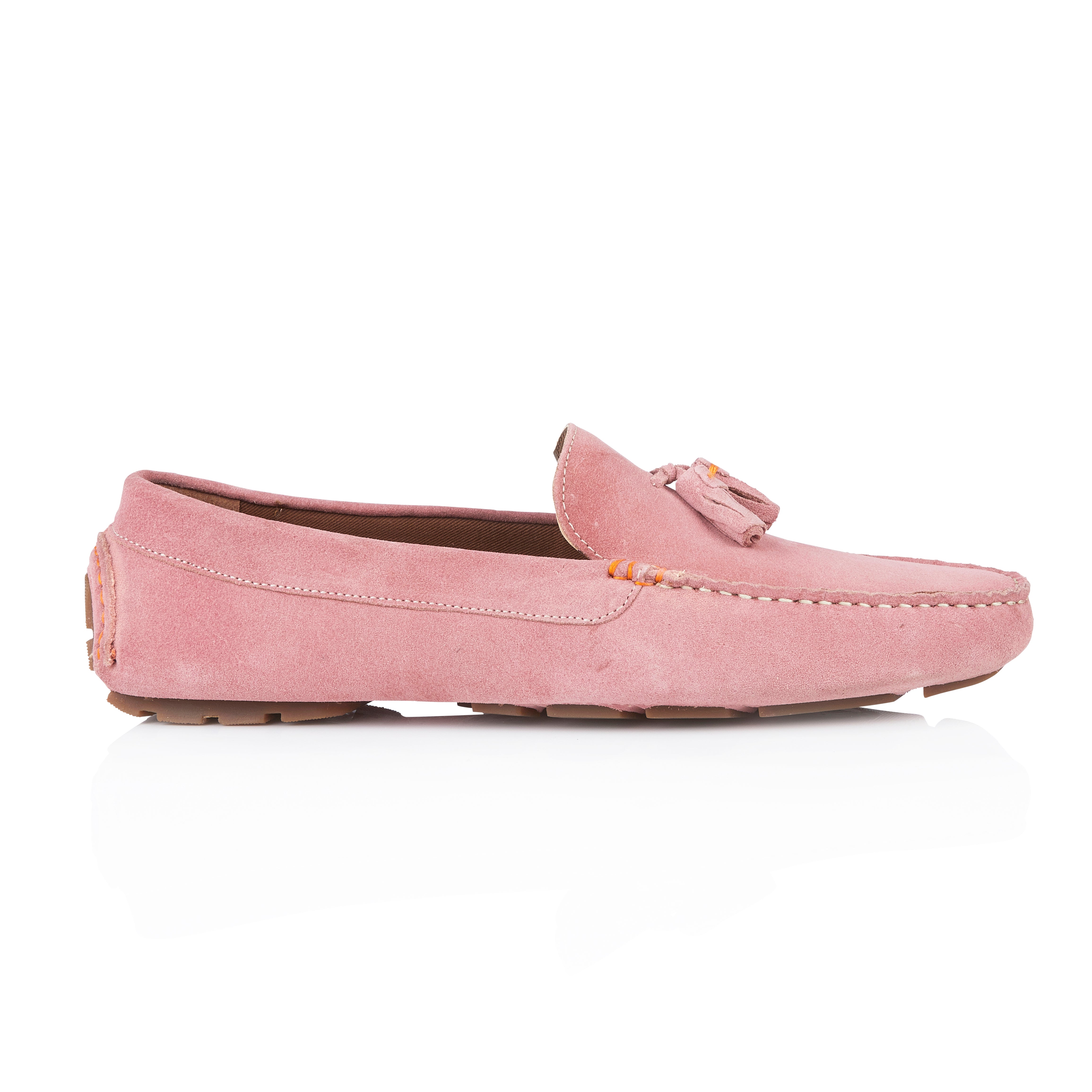 Jackson Suede Leather Driving Loafer - Pink