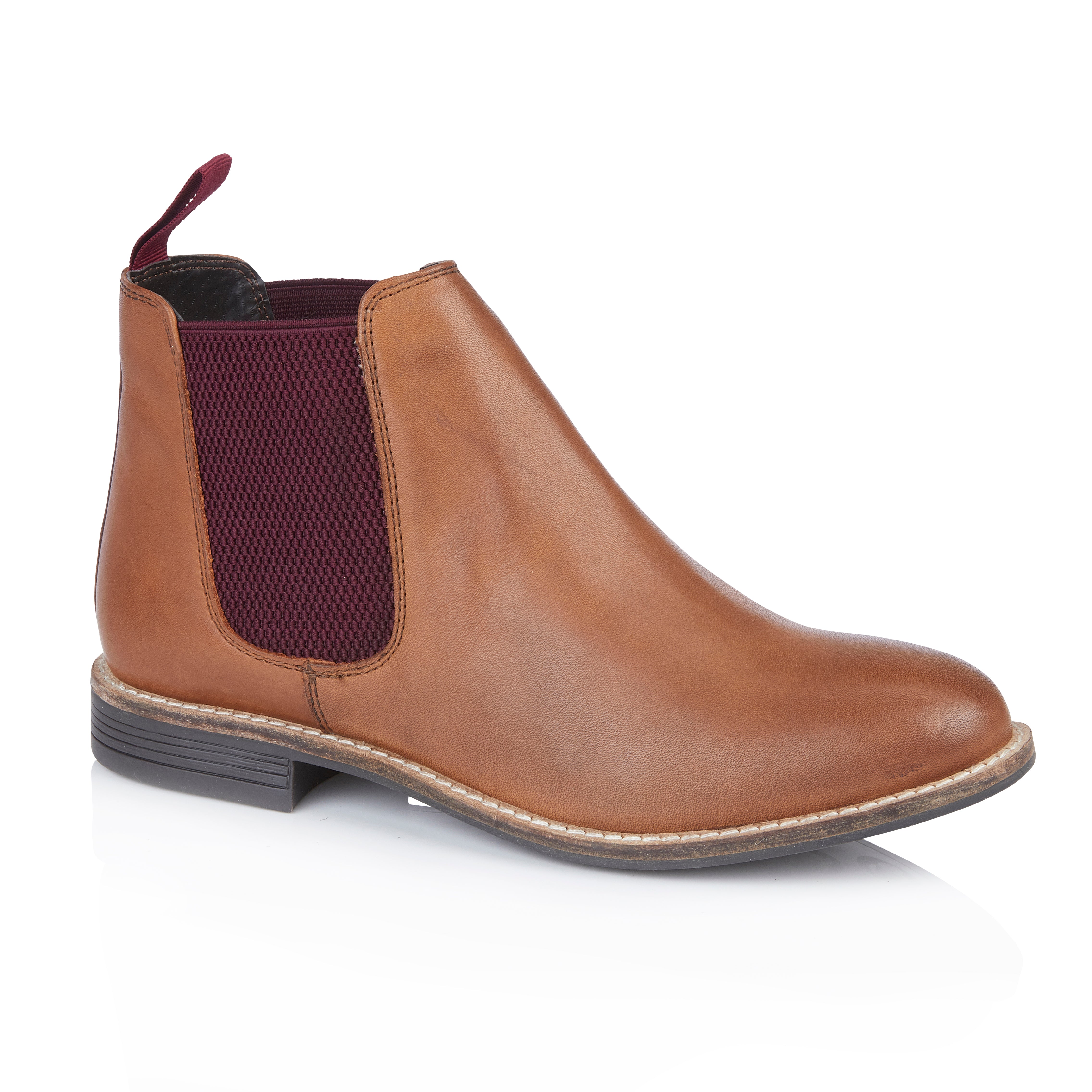 Sadie Leather Chelsea Boot - Cognac