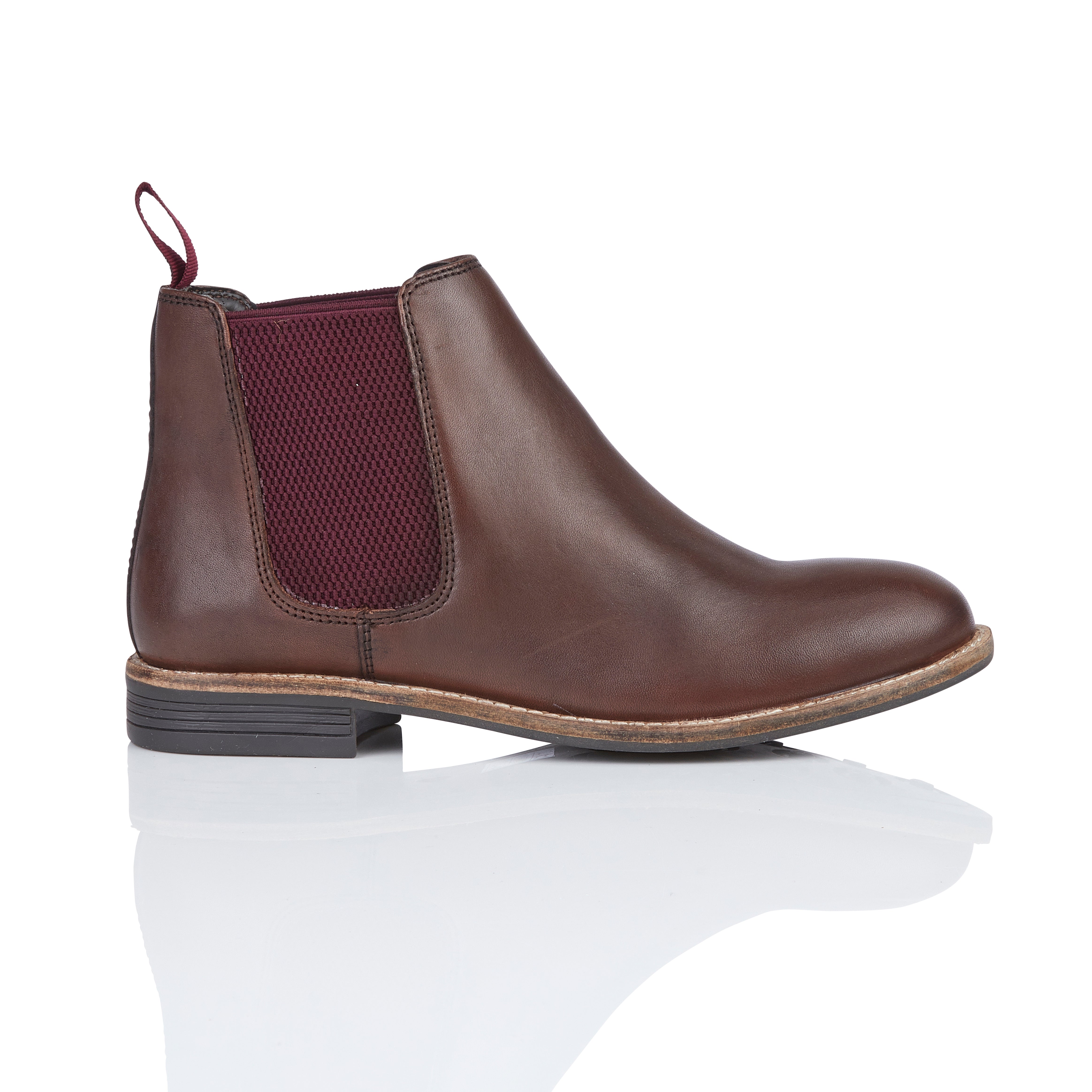 Sadie Leather Chelsea Boot - Brown