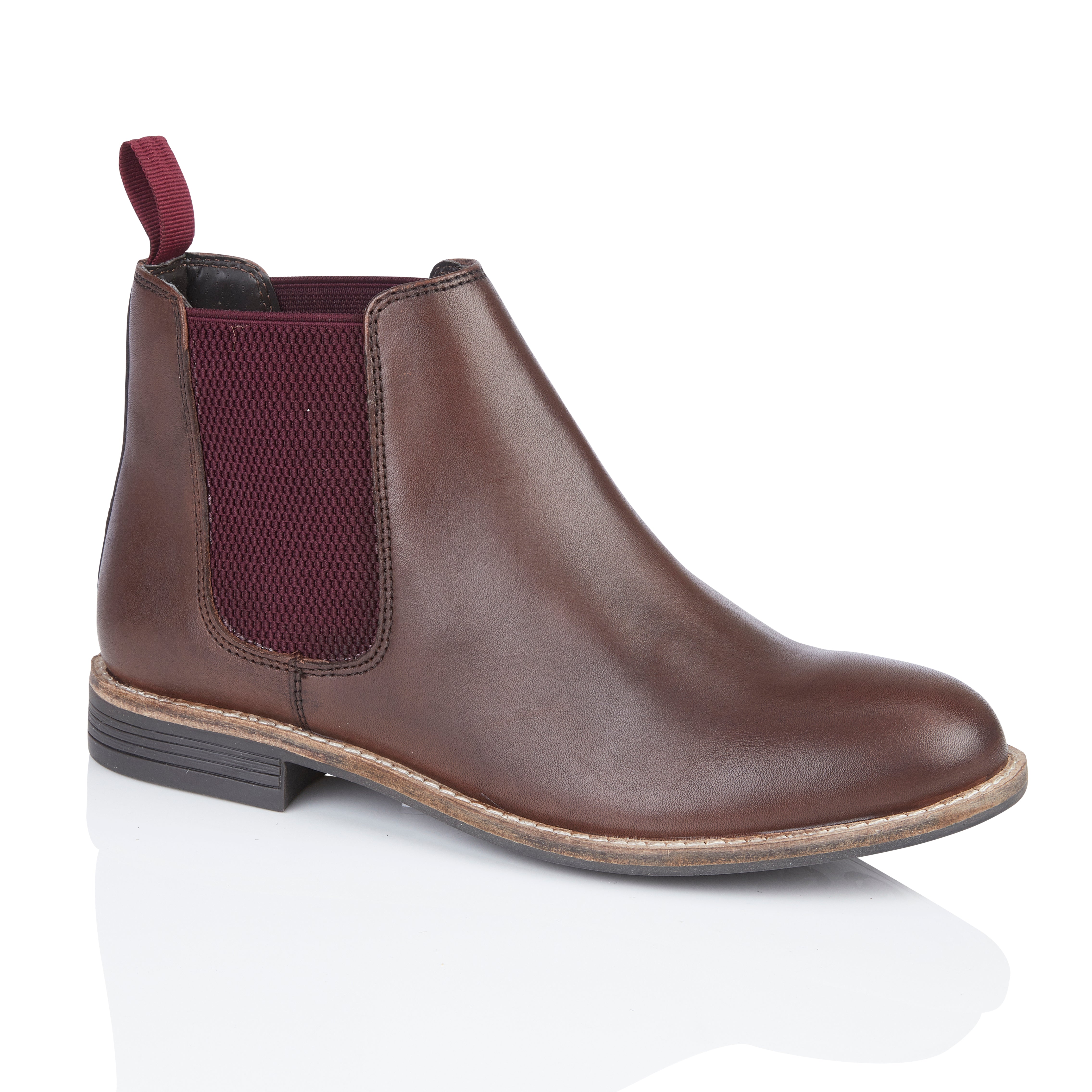 Sadie Leather Chelsea Boot - Brown