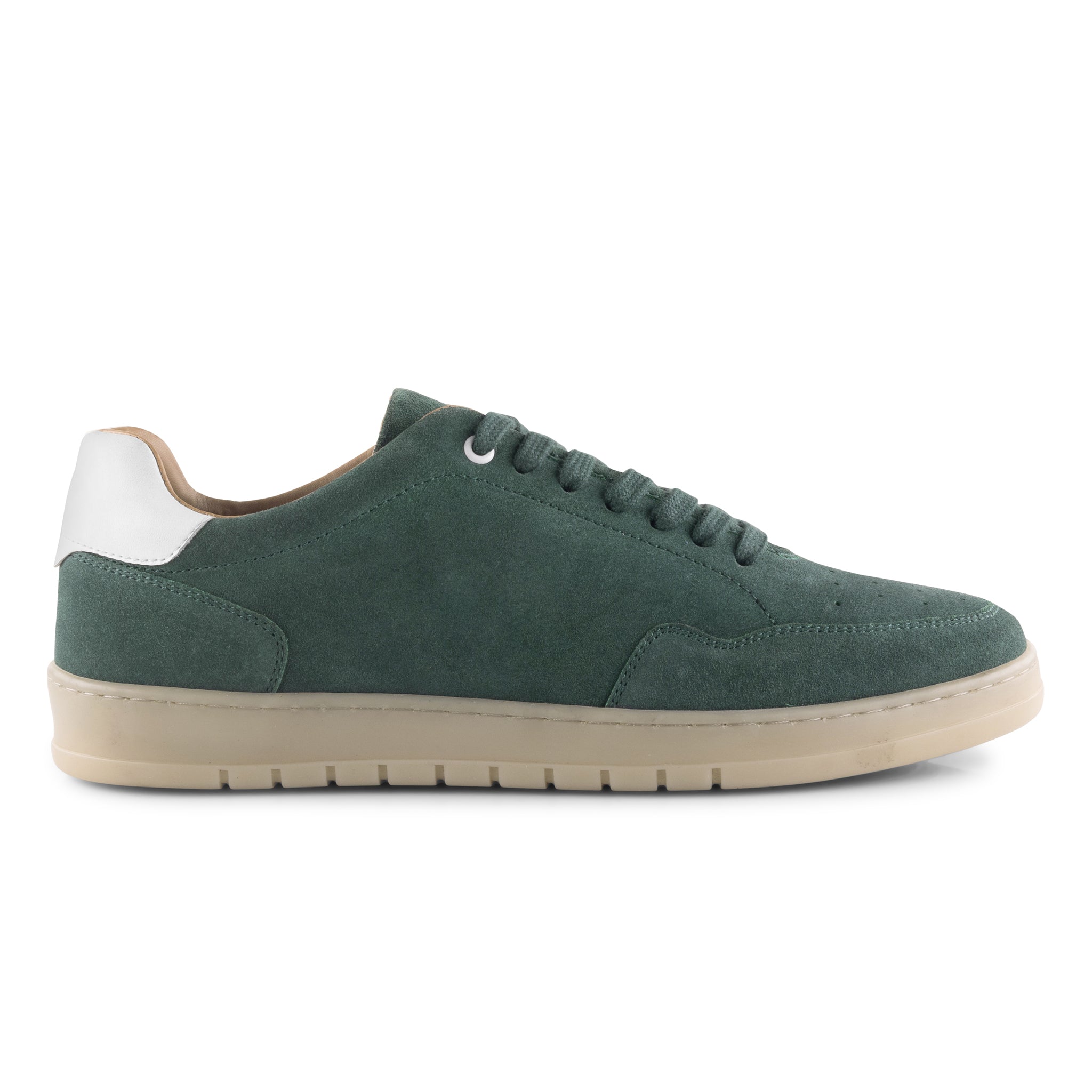 Lucano Suede Smart Casual Trainers - Green