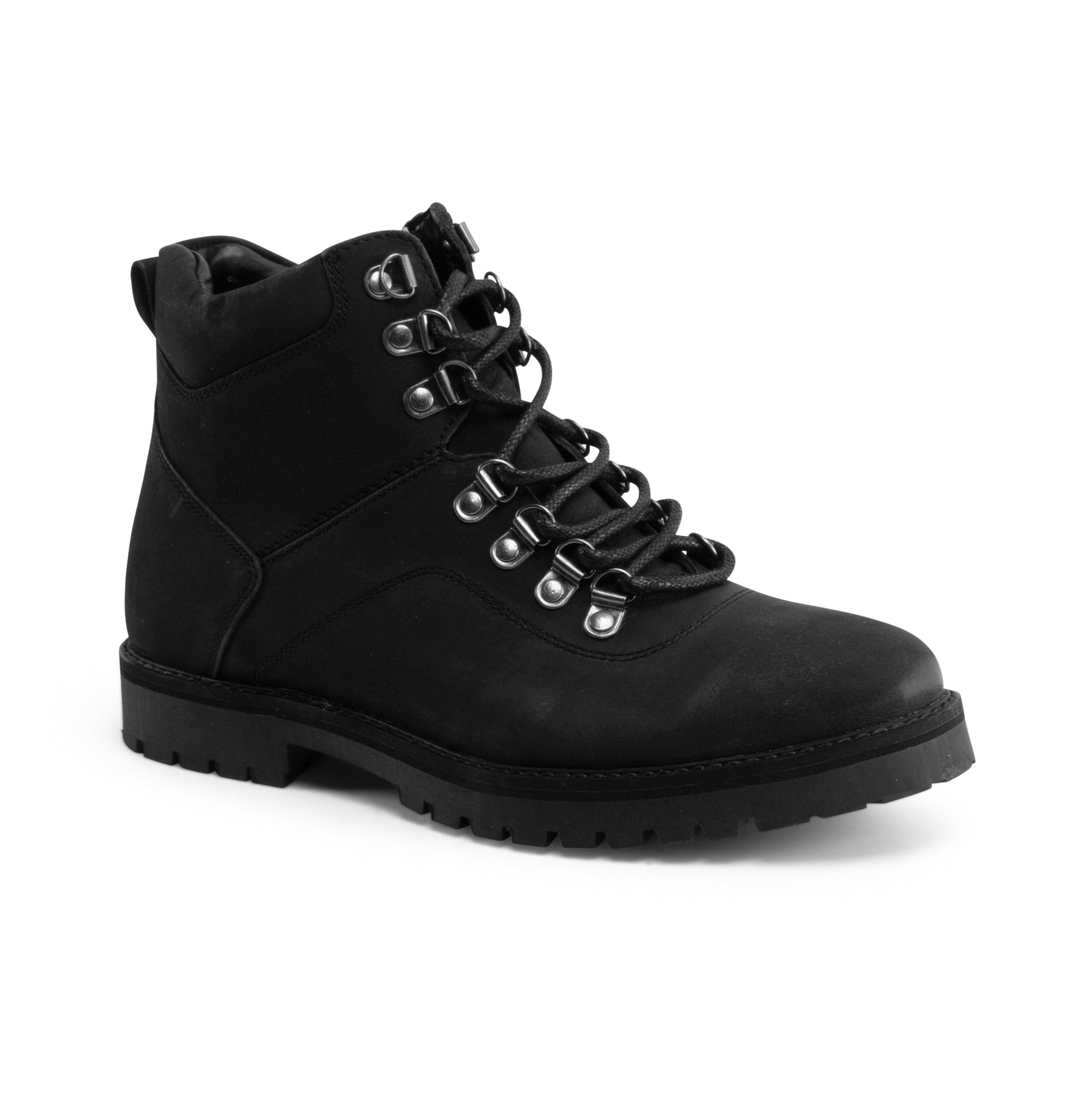 Oslo Leather Lace up Boot - Black