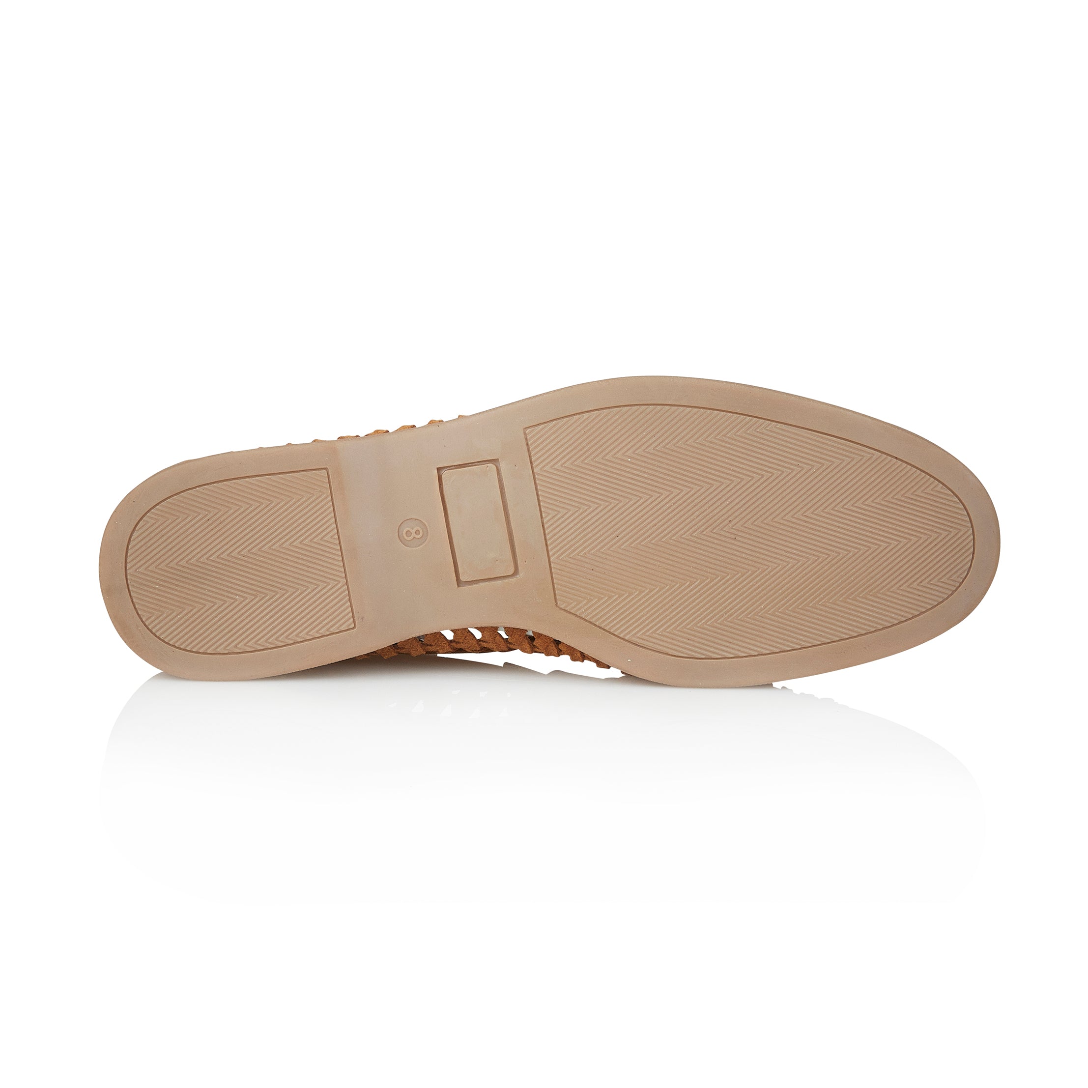 Perth Suede Leather Woven Loafer - Tan