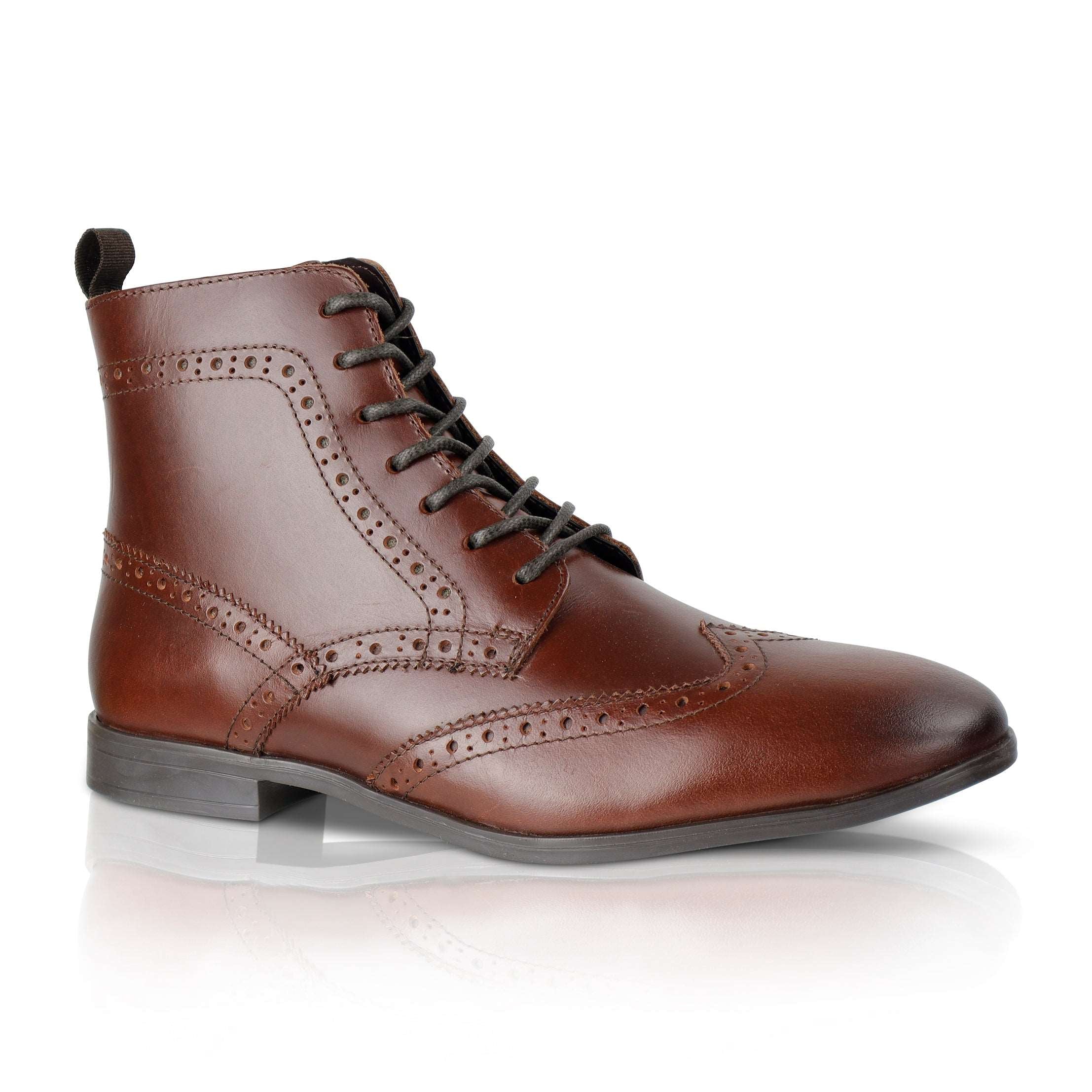 Putridge Leather Lace up Boot - Brown