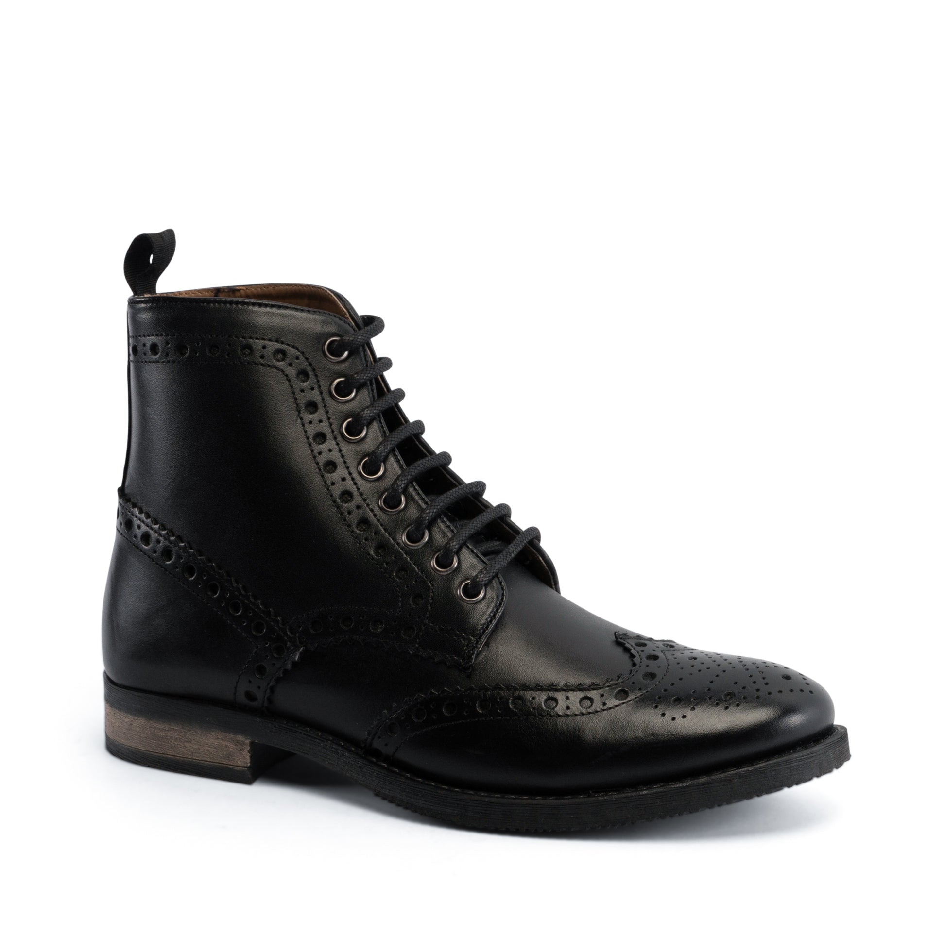 Stamford Leather Lace up Boot - Black