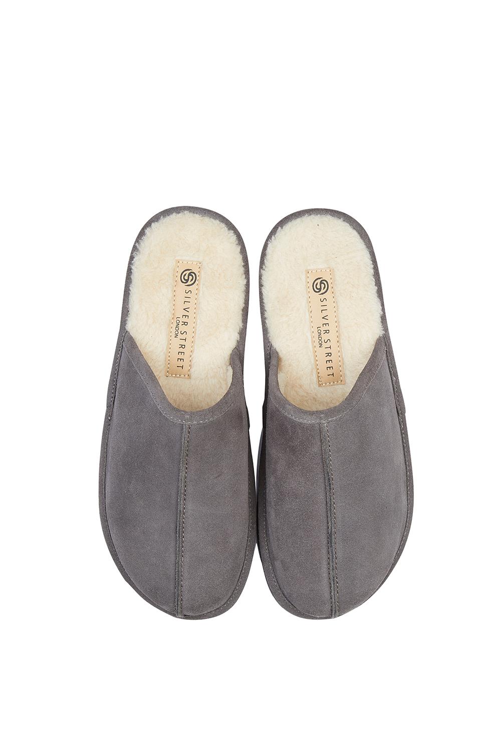 Smithfield Suede Leather Slipper - Grey