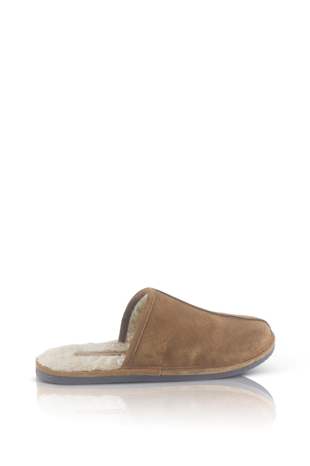 Smithfield Suede Leather Slipper - Tan