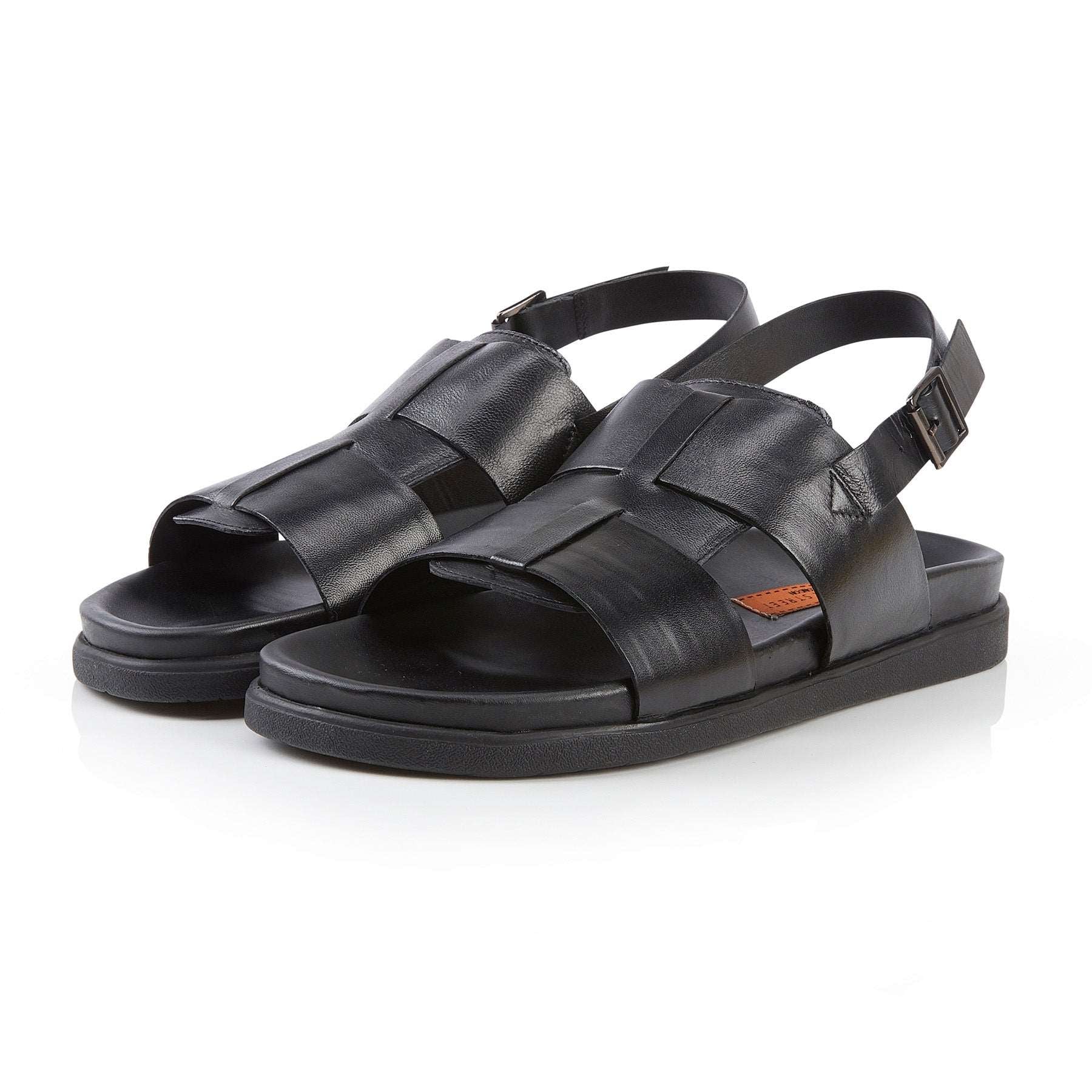 Tucson Leather Sandal - Black