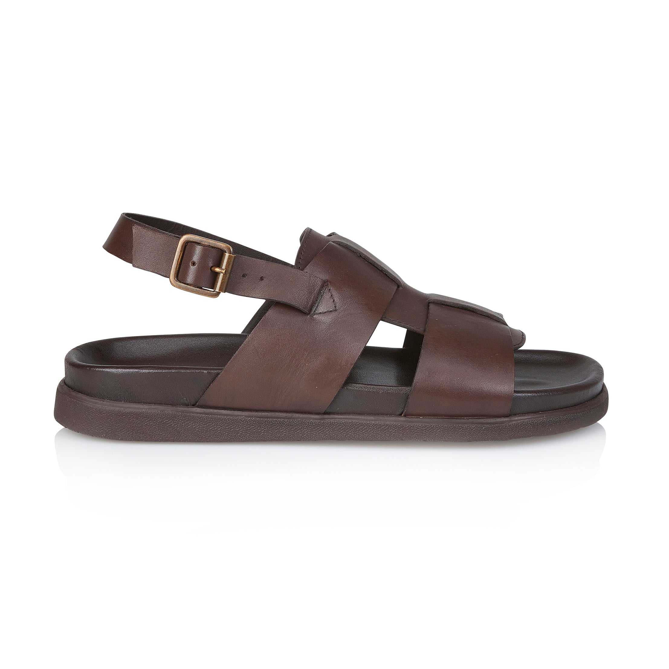 Tucson Leather Sandal - Brown