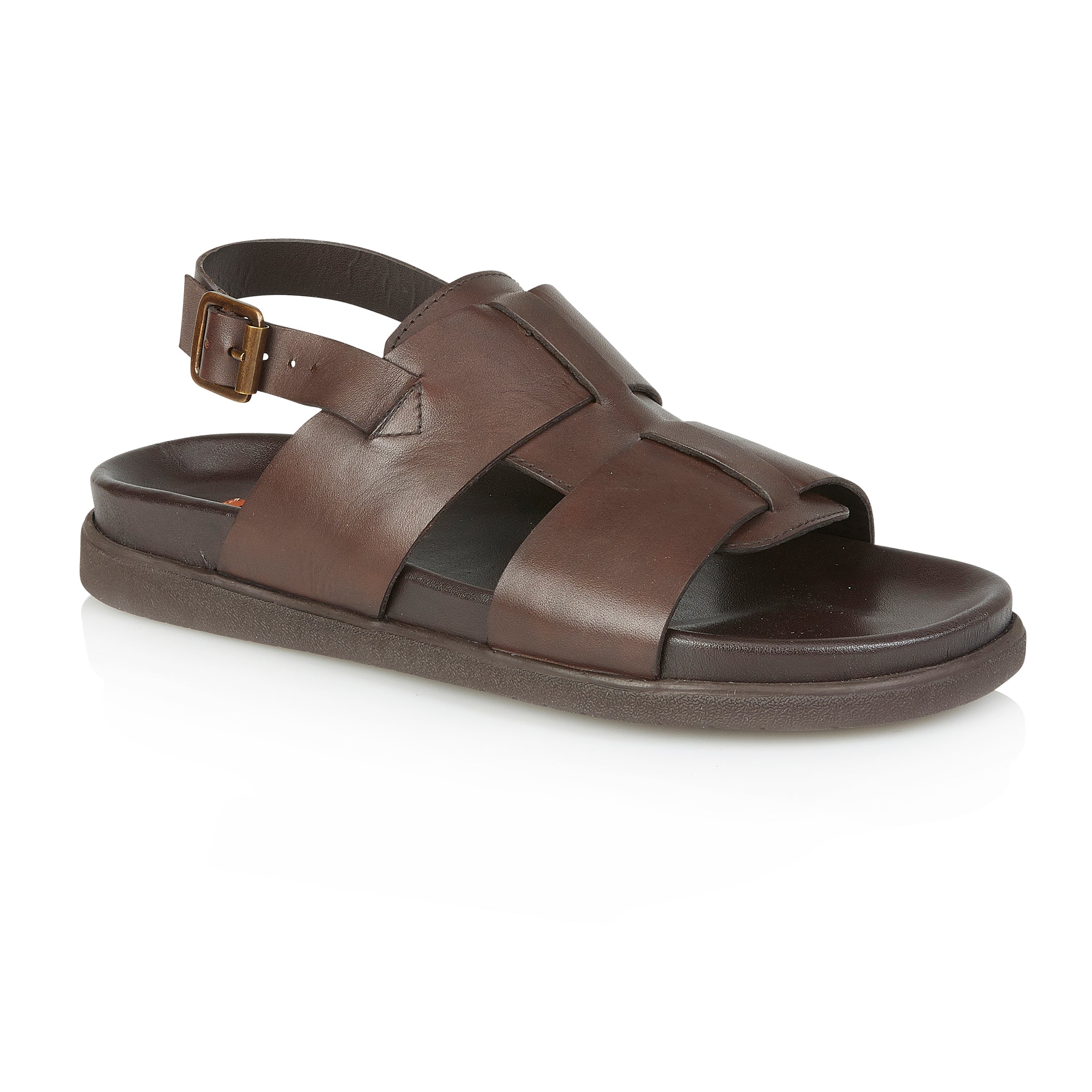 Tucson Leather Sandal - Brown