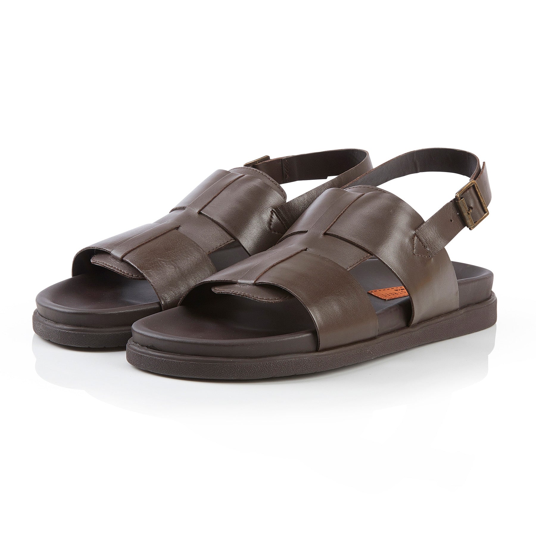 Tucson Leather Sandal - Brown