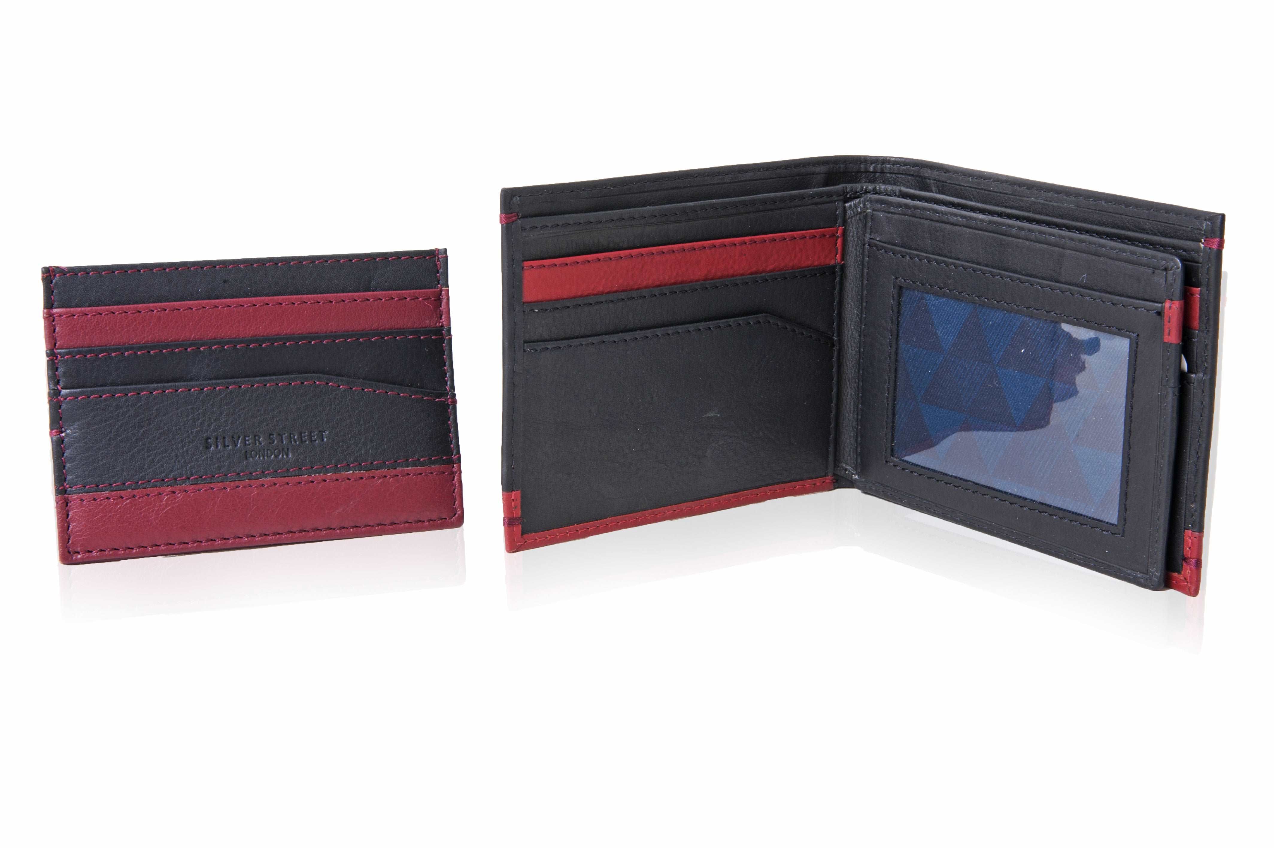 Turin Leather Wallet & Cardholder Giftset - Red