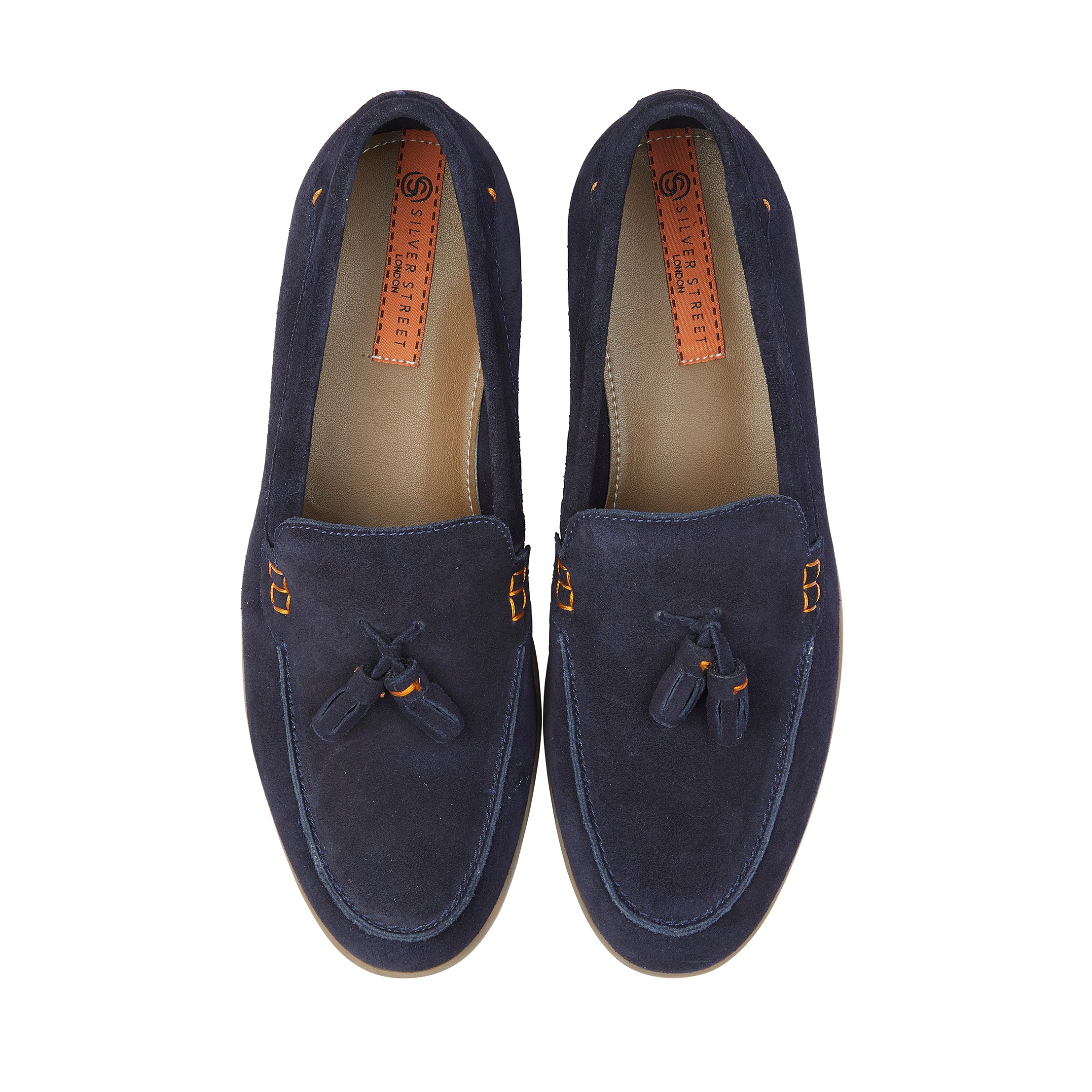 Wembley Suede Leather Tassel Loafer - Navy