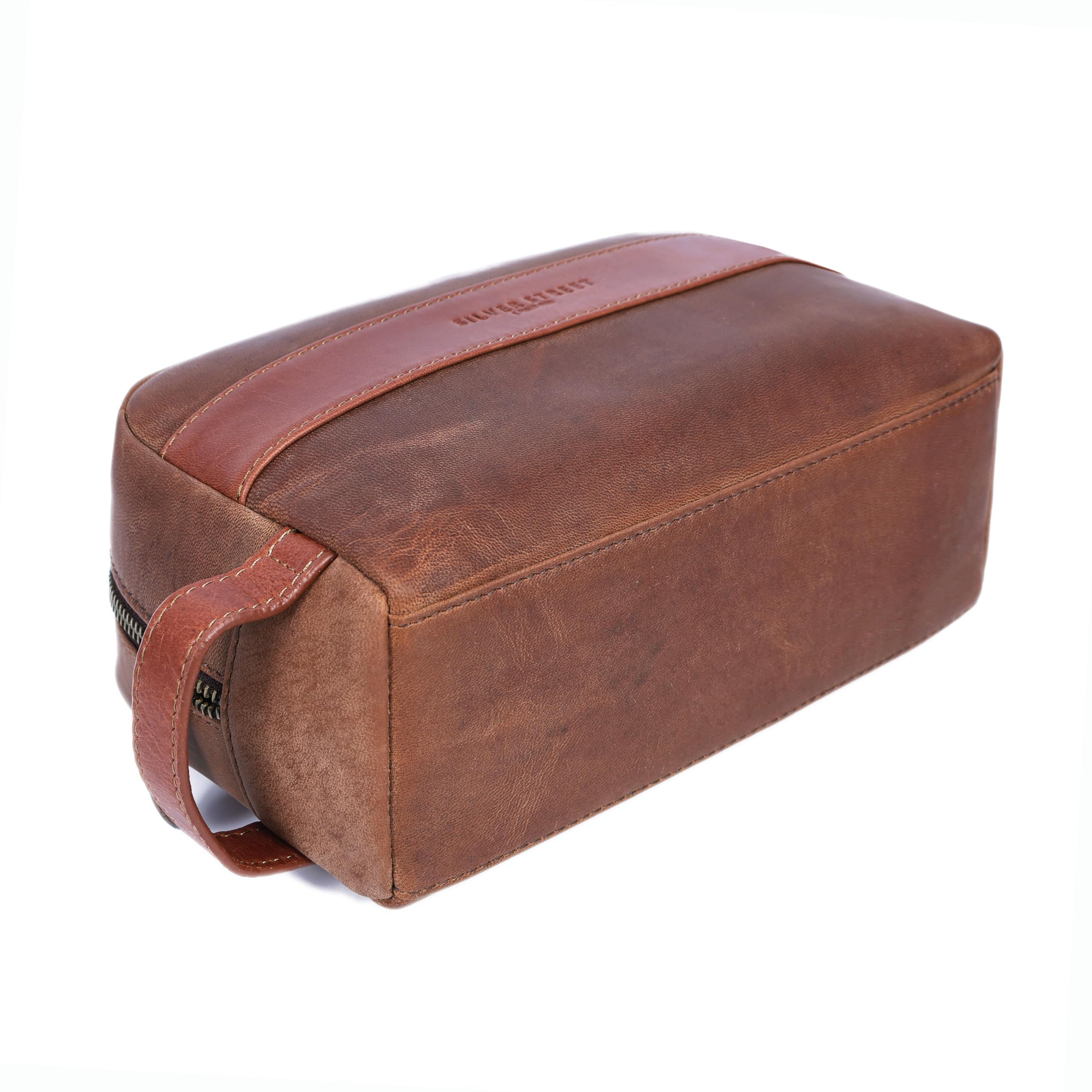 Walter Leather Washbag  - Tan