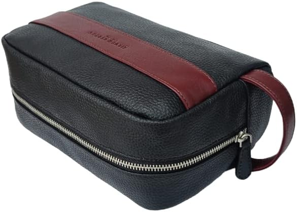 Walter Leather Washbag  - Oxblood