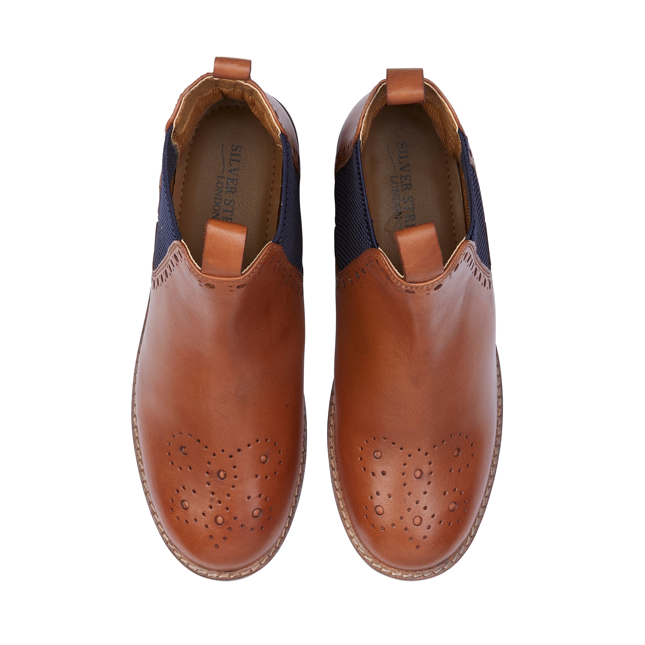 Zoey Leather Brogue Shoe - Tan