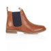 Zoey Leather Brogue Shoe - Tan