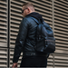 Sergio Leather Backpack - Black